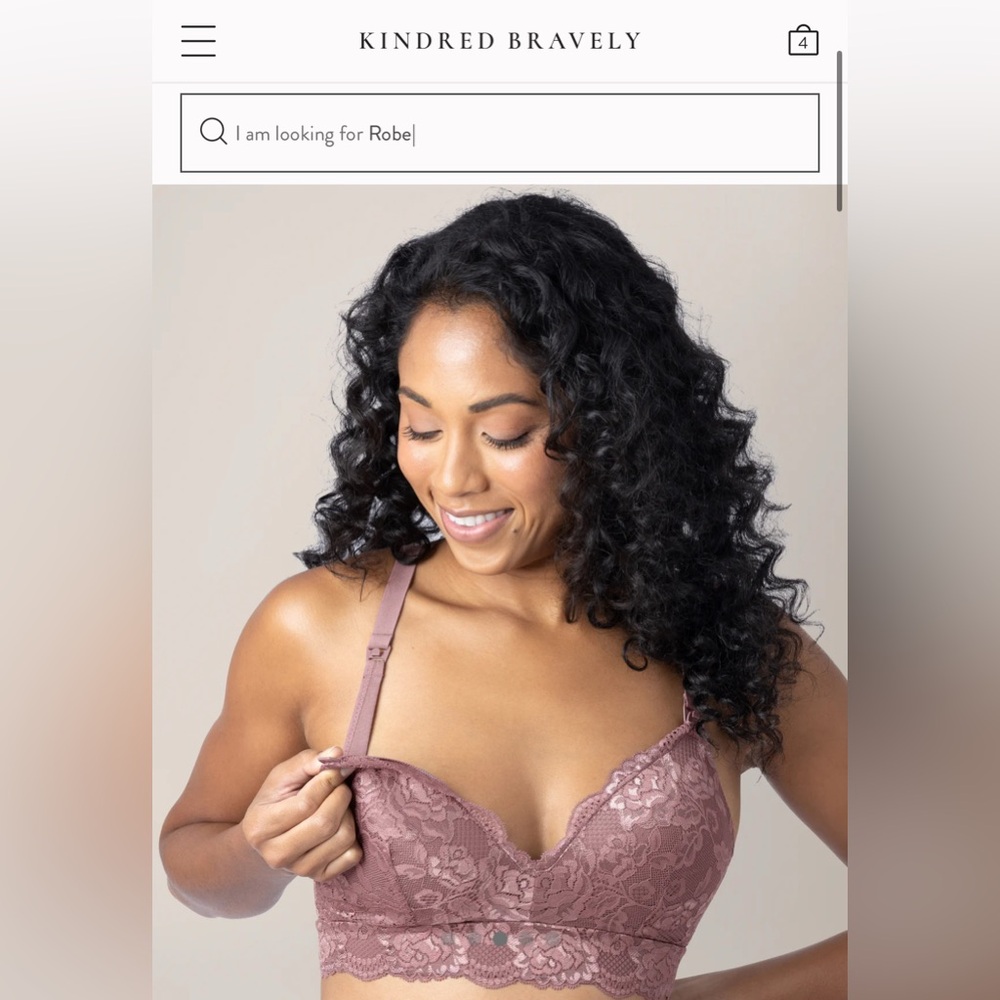 Lace Minimalist Hands-Free Pumping & Nursing Bra | Twilight - Regular (B-D) / M